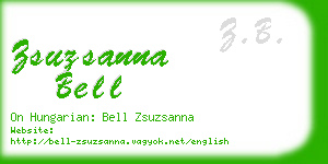 zsuzsanna bell business card